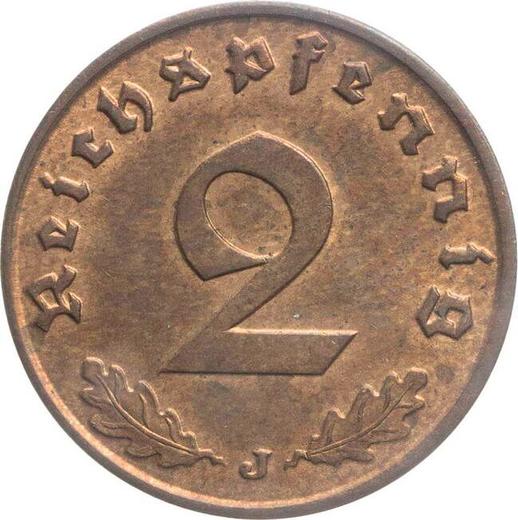Awers monety - 2 reichspfennig 1940 J "Typ 1936-1940" - cena  monety - Niemcy, III Rzesza