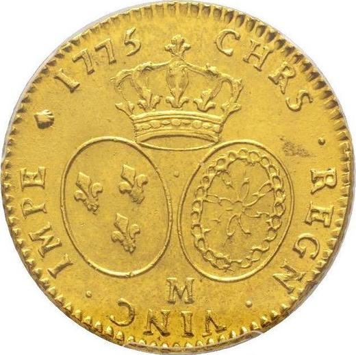 Reverse Double Louis d'Or 1775 M - Gold Coin Value - France, Louis XVI