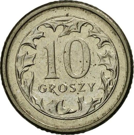 Revers 10 Groszy 2002 MW - Münze Wert - Polen, III Republik Polen nach Stückelung