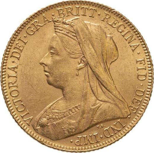 Obverse Sovereign 1900 TB - Gold Coin Value - United Kingdom, Victoria