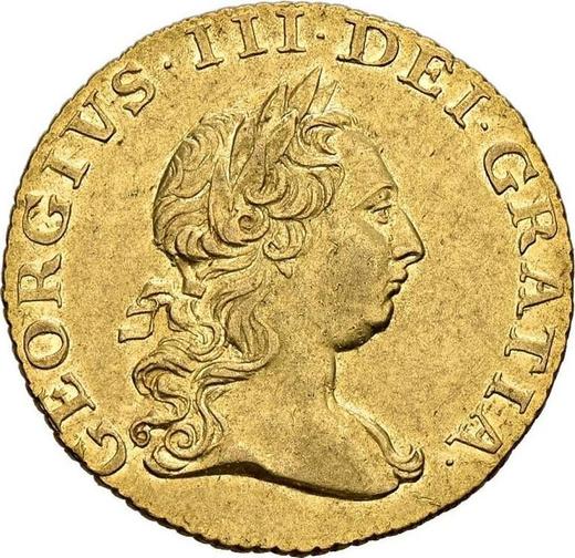 Obverse Half Guinea 1763 "First laureated bust" - Gold Coin Value - United Kingdom, George III