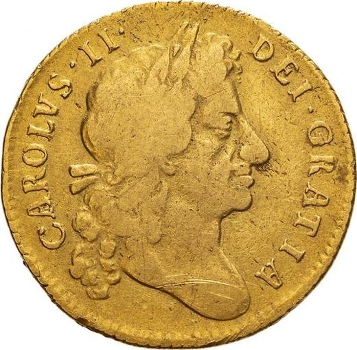 Obverse Guinea 1675 "Fourth laureate bust" - Gold Coin Value - United Kingdom, Charles II
