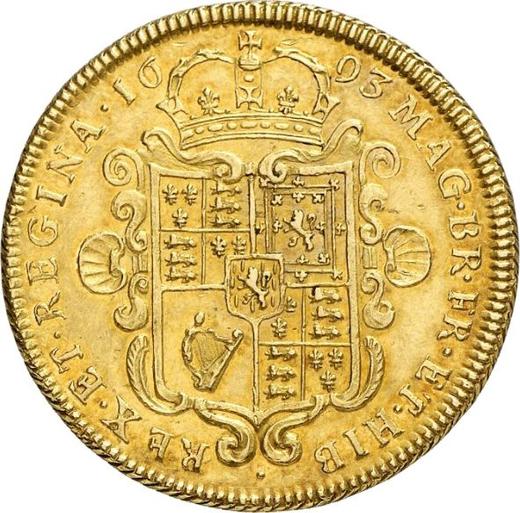 Reverse Two guinea 1693 - Gold Coin Value - United Kingdom, William III and Mary II
