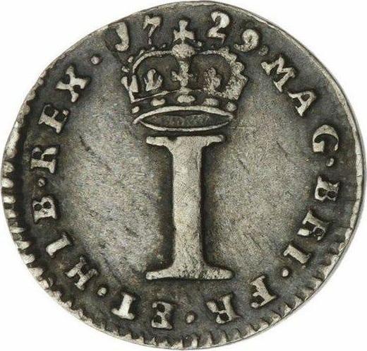 Revers 1 Penny 1729 - Silbermünze Wert - Großbritannien, Georg II