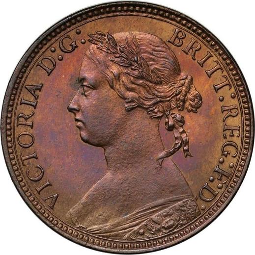 Obverse Farthing 1876 H -  Coin Value - United Kingdom, Victoria