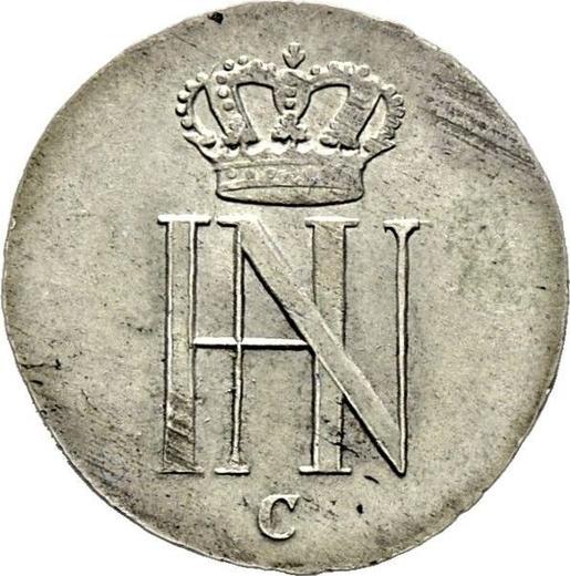 Obverse 1/12 Thaler 1809 C - Silver Coin Value - Westphalia, Jérôme Napoléon