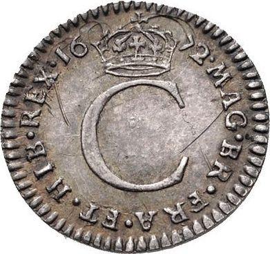 Revers 1 Penny 1672 "Typ 1670-1684" - Silbermünze Wert - Großbritannien, Karl II