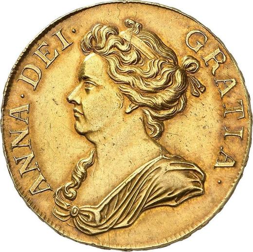 Obverse Five guineas 1709 "Post Union" - Gold Coin Value - United Kingdom, Anne