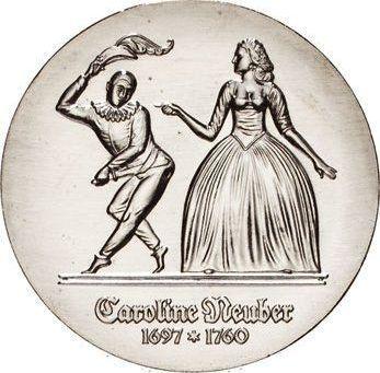 Obverse 5 Mark 1985 A "Caroline Neuber" -  Coin Value - Germany, GDR