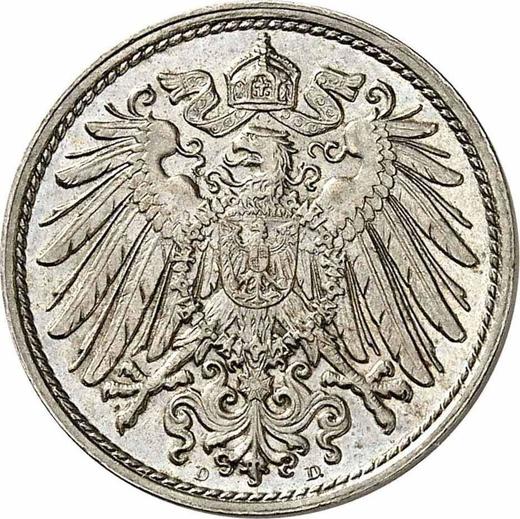 Reverse 10 Pfennig 1891 D "Type 1890-1916" -  Coin Value - Germany, German Empire