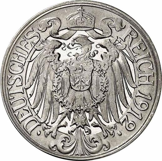 Reverse 25 Pfennig 1912 F "Type 1909-1912" - Coin Value - Germany, German Empire
