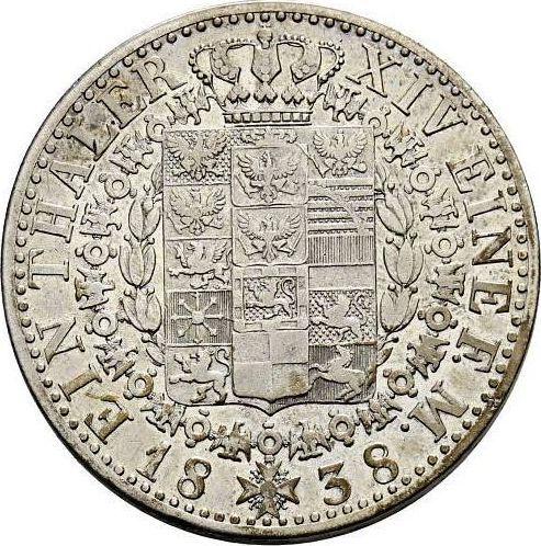 Revers Taler 1838 A - Silbermünze Wert - Preußen, Friedrich Wilhelm III