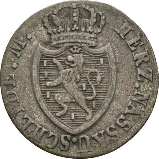 Obverse 3 Kreuzer 1819 - Silver Coin Value - Nassau, William