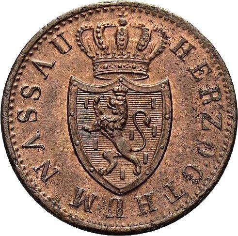 Obverse Kreuzer 1844 -  Coin Value - Nassau, Adolphe