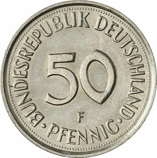 Obverse 50 Pfennig 1977 F - Coin Value - Germany, FRG