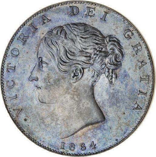 Obverse Halfcrown 1864 - Silver Coin Value - United Kingdom, Victoria