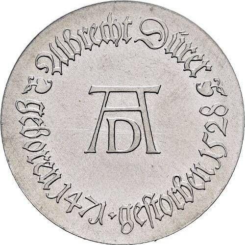 Anverso 10 marcos 1971 "Albrecht Dürer" Aluminio Acuñación unilateral - valor de la moneda  - Alemania, República Democrática Alemana (RDA)