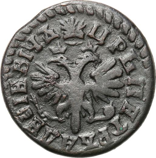 Avers Denga (1/2 Kopeke) ҂АΨΒI (1712) "ВСЕЯ РОССИИ ПОВЕЛИТЕЛЬ" - Münze Wert - Rußland, Peter I