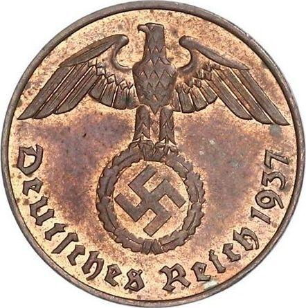 Reverse 2 Reichspfennig 1937 E "Type 1936-1940" -  Coin Value - Germany, Third Reich