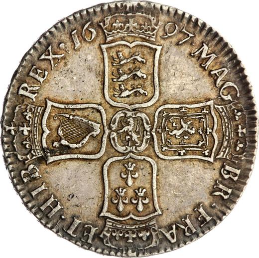 Reverse Halfcrown 1697 y "Large Shields" - Silver Coin Value - United Kingdom, William III