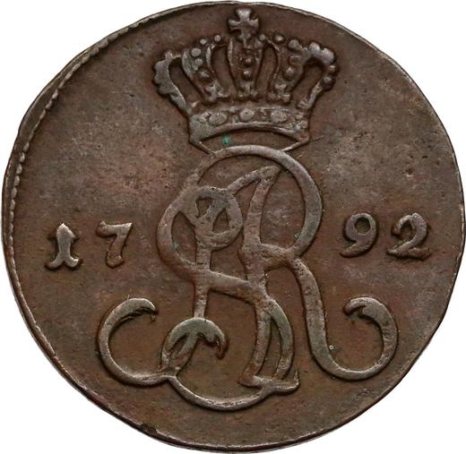 Obverse 1 Grosz 1792 EB - Coin Value - Poland, Stanislaus II Augustus