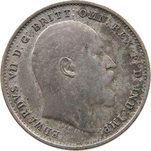 Obverse Threepence 1906 - Silver Coin Value - United Kingdom, Edward VII