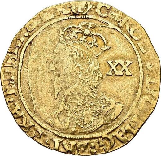 Аверс монеты - Юнайт без года (1625-1642) "Шестой бюст" - цена золотой монеты - Великобритания, Карл I