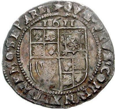 Reverse Sixpence 1611 "Fourth bust" - Silver Coin Value - United Kingdom, James I