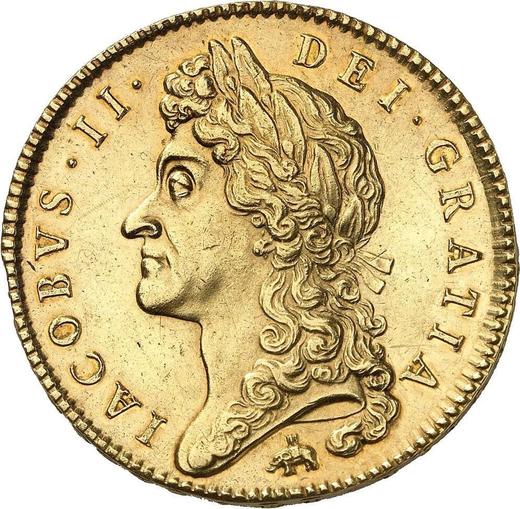 Obverse Five guineas 1688 Elephant and castle - Gold Coin Value - United Kingdom, James II
