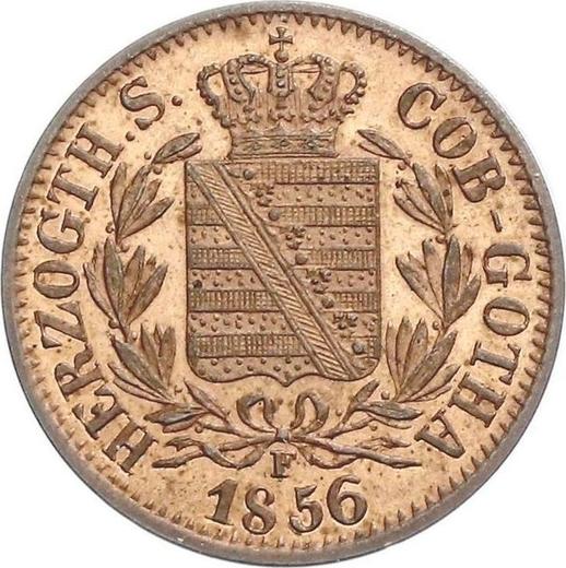 Awers monety - 2 fenigi 1856 F - cena  monety - Saksonia-Coburg-Gotha, Ernest II