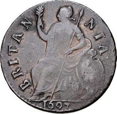 Reverse Halfpenny 1697 -  Coin Value - United Kingdom, William III