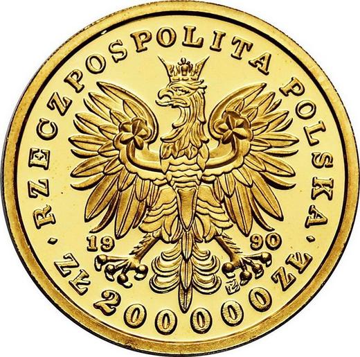 Avers 200000 Zlotych 1990 "Tadeusz Kościuszko" - Goldmünze Wert - Polen, III Republik Polen vor Stückelung