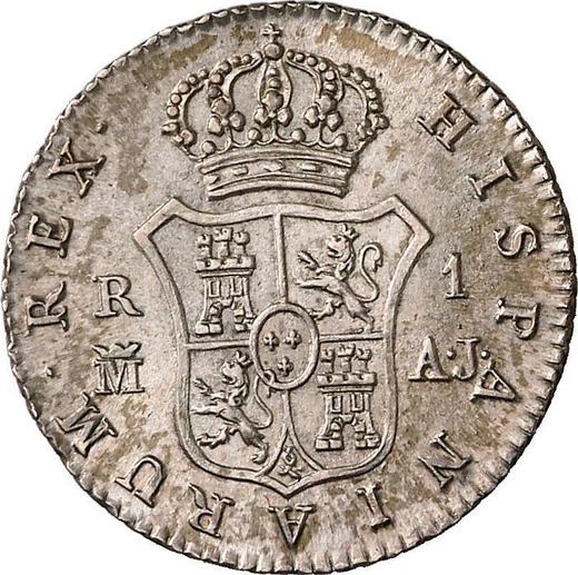 Reverse 1 Real 1824 M AJ - Silver Coin Value - Spain, Ferdinand VII