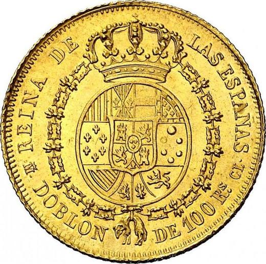 Reverse 100 Reales 1851 M CL "Type 1850-1851" - Gold Coin Value - Spain, Isabella II