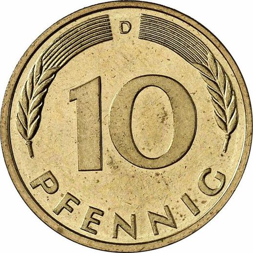 Obverse 10 Pfennig 1986 D - Coin Value - Germany, FRG