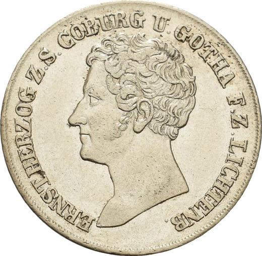 Obverse 10 Kreuzer 1834 - Silver Coin Value - Saxe-Coburg and Gotha, Ernest I