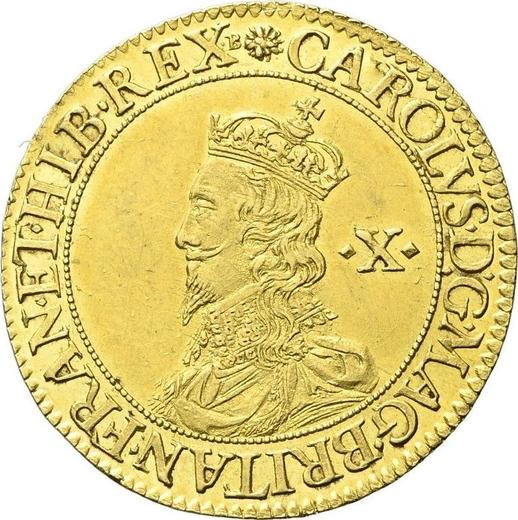 Awers monety - Podwójna korona bez daty (1631-1639) "Monety Briota" - cena złotej monety - Wielka Brytania, Karl I