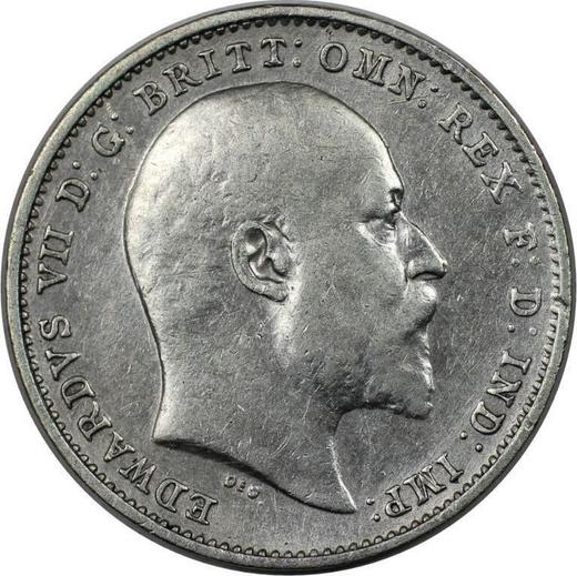 Obverse Threepence 1910 - Silver Coin Value - United Kingdom, Edward VII