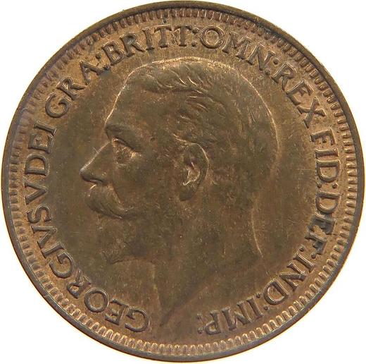 Avers 1 Farthing 1934 - Münze Wert - Großbritannien, Georg V