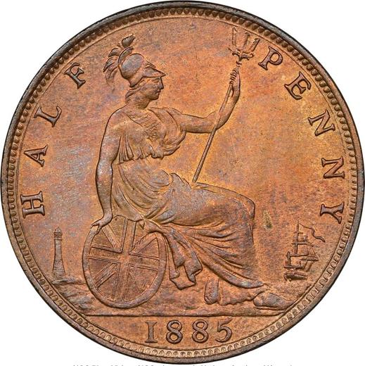Reverse Halfpenny 1885 -  Coin Value - United Kingdom, Victoria