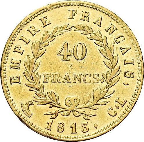 Reverse 40 Francs 1813 CL "Type 1809-1813" - Gold Coin Value - France, Napoleon I