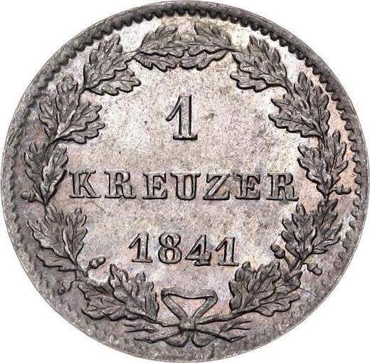 Reverse Kreuzer 1841 - Silver Coin Value - Frankfurt am Main, Free City