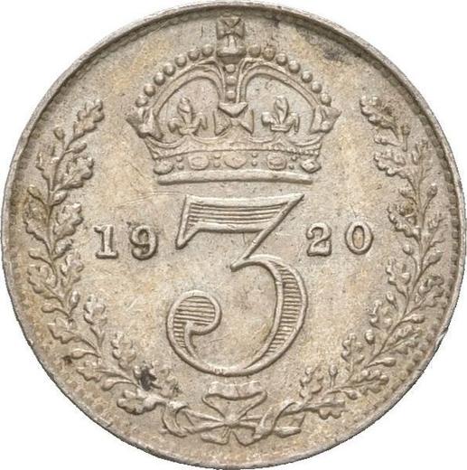 Reverse Threepence 1920 "Type 1920-1927" - Silver Coin Value - United Kingdom, George V