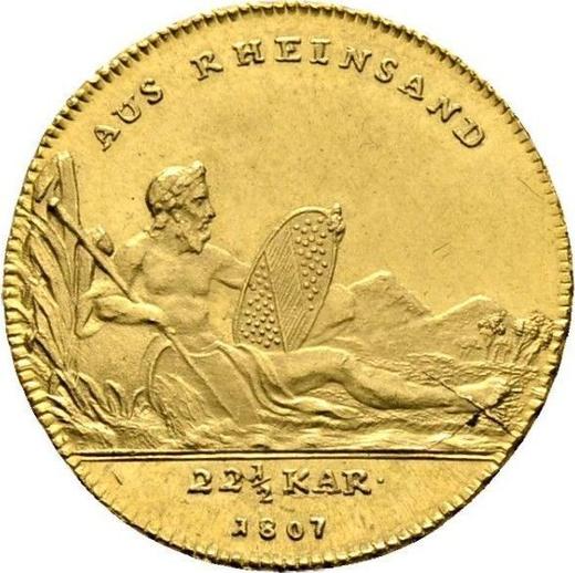 Revers Dukat 1807 B - Goldmünze Wert - Baden, Karl Friedrich