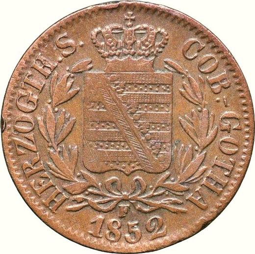 Anverso 2 pfennige 1852 F - valor de la moneda  - Sajonia-Coburgo-Gotha, Ernesto II
