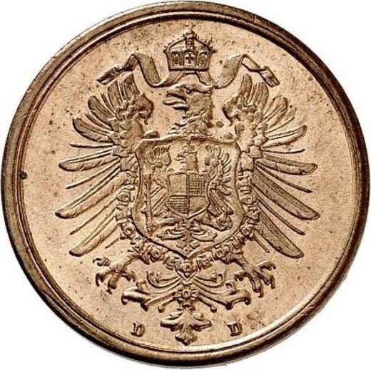 Reverse 2 Pfennig 1875 D "Type 1873-1877" - Coin Value - Germany, German Empire