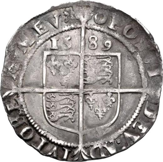 Reverse Sixpence 1589 "Sixth issue" - Silver Coin Value - United Kingdom, Elizabeth I