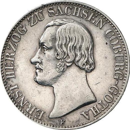 Anverso Tálero 1846 F - valor de la moneda de plata - Sajonia-Coburgo-Gotha, Ernesto II