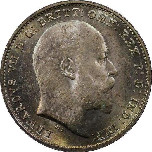 Obverse Threepence 1907 - Silver Coin Value - United Kingdom, Edward VII