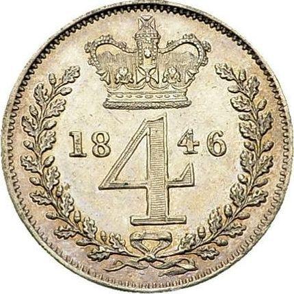 Reverse Fourpence (Groat) 1846 "Type 1838-1887" - Silver Coin Value - United Kingdom, Victoria